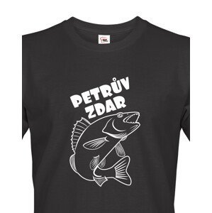 Tričko pro rybáře Petrův zdar - originální potisk na kvalitním triku