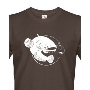 Originální tričko pro rybáře s potiskem sumce