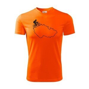 Pánské tričko pro cyklisty s mapou Čr