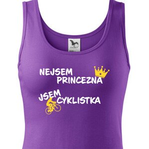 Dámské tričko nejsem princezna, jsem cyklistka jako skvělý dárek