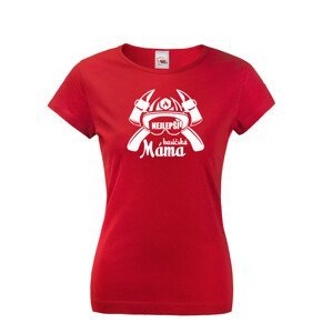Hasičské triko s potiskem  Nejlepší hasičská máma