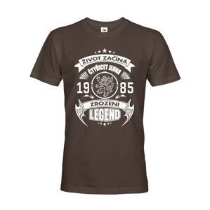 Pánské tričko Zrození legendy s českým lvem II - narozeninové triko