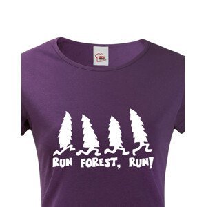 Dámské tričko s potiskem Run Forest, Run - parodie na film Forest Gump