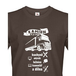 Pánské tričko pro řidiče kamionu / kamioňáky - Kamion to je moje