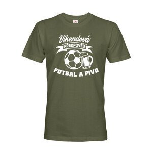 Pánské tričko s potiskem na fotbal Víkendová předpověď