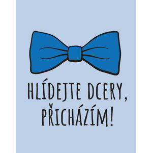 Vtipné dětské body  s potiskem Hlídejte dcery, přicházím!