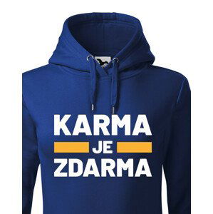 Dámská mikina s potiskem Karma je zdarma - mikina pro drzé holky