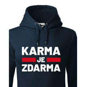 Dámská mikina s potiskem Karma je zdarma - mikina pro drzé holky