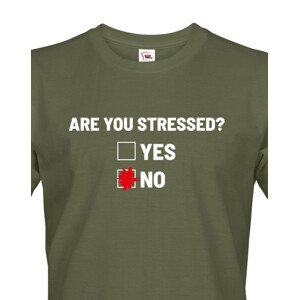 Pánské tričko Are you stressed? - ideální tričko do práce