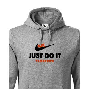 Pánská mikina s potiskem JUST DO IT TOMORROW - parodie na triko NIKE