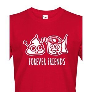 Pánské tričko Forever Friends - vtipný a originální potisk pro rebely