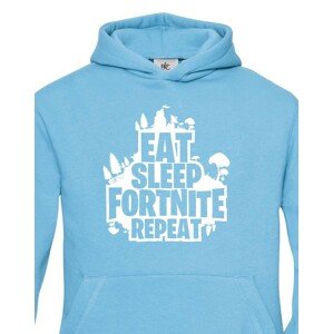 Dětská mikina s potiskem  Eat Sleep Fortnite Repeat