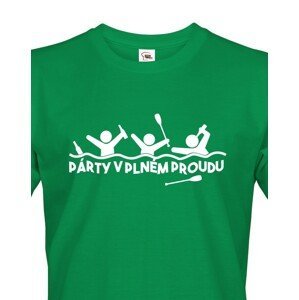 Pánské tričko pro vodáky Párty v plném proudu - ideální triko na loď