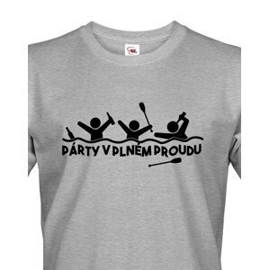 Pánské tričko pro vodáky Párty v plném proudu - ideální triko na loď