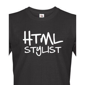 Pánské tričko HTML stylist - triko pro HTML kodéry