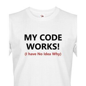 Pánské tričko pro programátory My Code Works