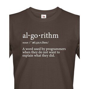 Pánské tričko Algorithm - vtipný dárek pro programátory