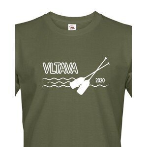 Pánské tričko pro vodáky s volitelnou řekou a rokem