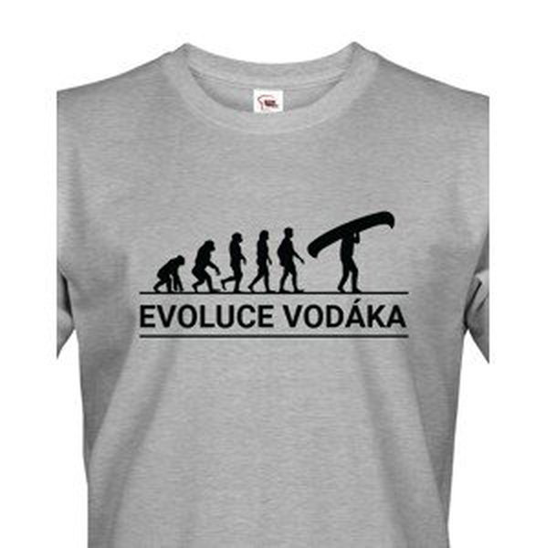 Pánské tričko pro vodáky Evoluce vodáka - super tričko pro vodáky