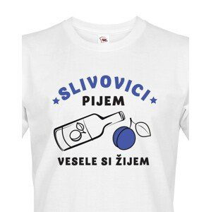 Pánské tričko Slivovici pijem, vesele si žijem