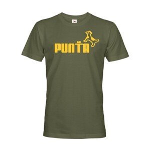 ★ Pánské tričko s oblíbeným motivem Punťa - vtipná parodie na značku Puma