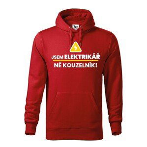 Pánská mikina -  Jsem elektrikář, né kouzelník! - ideální dárek k narozeninám