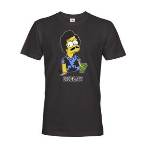 Pánské tričko s Bartem Simpsonem parodující Pabla Escobara