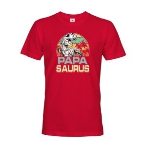 Pánské tričko pro tatínky s potiskem Papasaurus - skvělý dárek pro tatínky