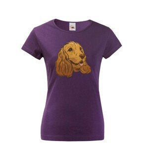 Dámské tričko  s motivem Kokršpaněla - dárek pro milovnice psů