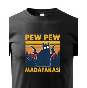 Dětské triko s vtipným potiskem Pew Pew madafakas! - dárek na narozeniny