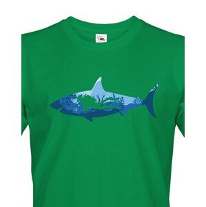 Pánské tričko se žralokem - kvalitní tisk a rychlé dodání