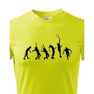 Pánské tričko pro tenisty Evoluce tenis-  skvělý dárek pro tenisty