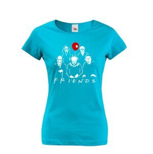 Dámské tričko s potiskem Přátelé hororová edice - dárek pro milovníky hororu
