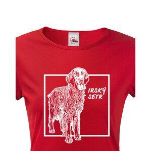 Dámské tričko pro milovníky zvířat - Irský setr