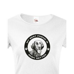 Dámské tričko Irský setr - dárek pro milovníky psů