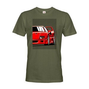 Pánské tričko s potiskem Ferrari F40 - tričko pro milovníky aut