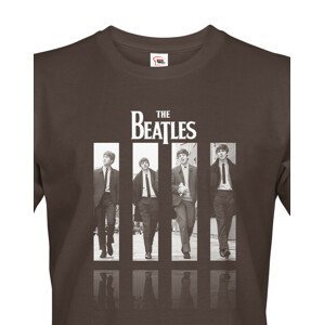 Pánské tričko s potiskem kapely The Beatles  - parádní tričko s potiskem nejznámější hudební skupiny The Beatles