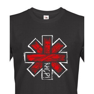 Pánské tričko s potiskem kapely Red Hot Chili peppers  - parádní tričko s potiskem známé hudební skupiny.