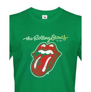 Pánské tričko s potiskem kapely The Rolling Stones  - parádní tričko s potiskem známé hudební skupiny.