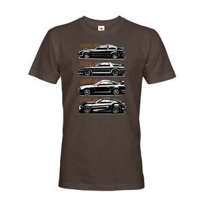 Pánské tričko s potiskem Toyota Supra History -  tričko pro milovníky aut