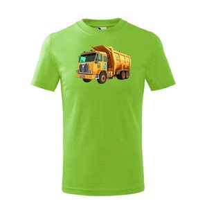 Dětské tričko s potiskem popelářského auta - tričko pro malé dobrodruhy
