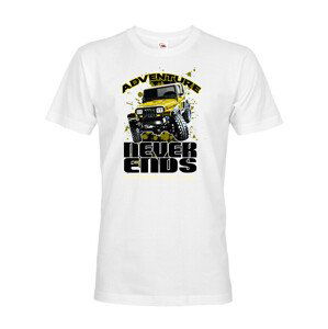 Pánské tričko s potiskem Jeep Wrangler -   tričko pro milovníky aut
