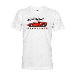 Pánské tričko s potiskem Lamborghini Aventador -   tričko pro milovníky aut