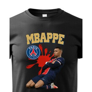 Dětské tričko s potiskem Kylian Mbappé -  dětské tričko pro milovníky fotbalu