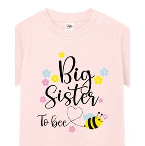 Tričko pro miminka s potiskem Big sister to bee