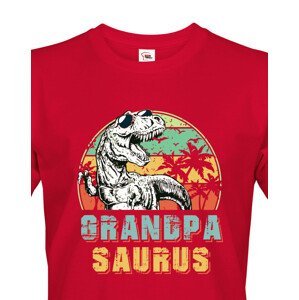 Pánské tričko pro dědečky s potiskem Grandpasaurus - skvělý dárek pro dědečky