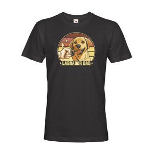 Pánské tričko Labrador dad - pánské tričko pro milovníky psů