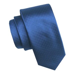 Elegantní vzorovaná modrá pánská kravata