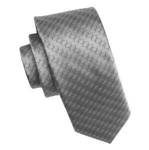 Elegantní světle šedá pánská kravata