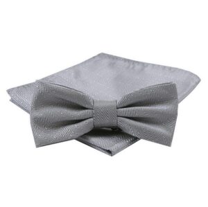 Šedý elegantní pánský motýlek